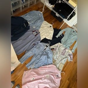 Work And button up shirts